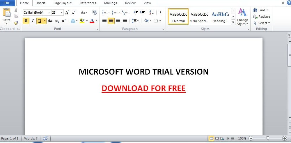 word for mac free trial